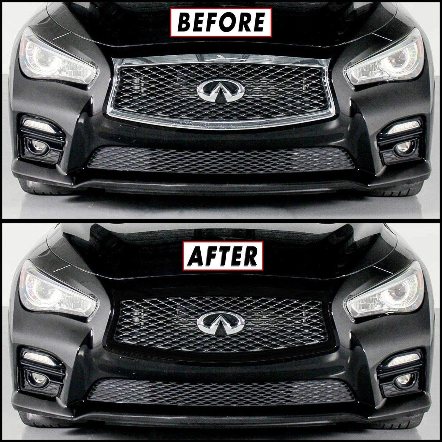 Blackout package - Vinyl Chrome Delete: Grille