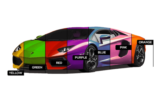 Full Vehicle Vinyl Wrap - Supercar Color Change